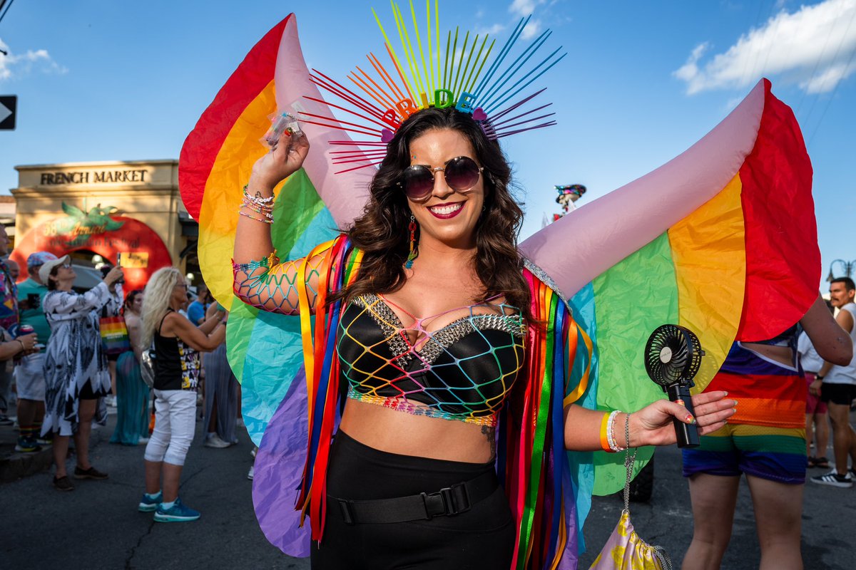 BryceEllPhoto's tweet image. Shots from the New Orleans Pride Parade yesterday.
