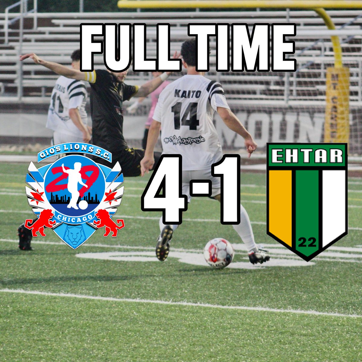 The Gios Lions SC Chicago nailed their first away game with a fantastic win!

#weplayforgio29 #NPSL #communitygrowth #Eastside #npslsoccer #soccer #chicago