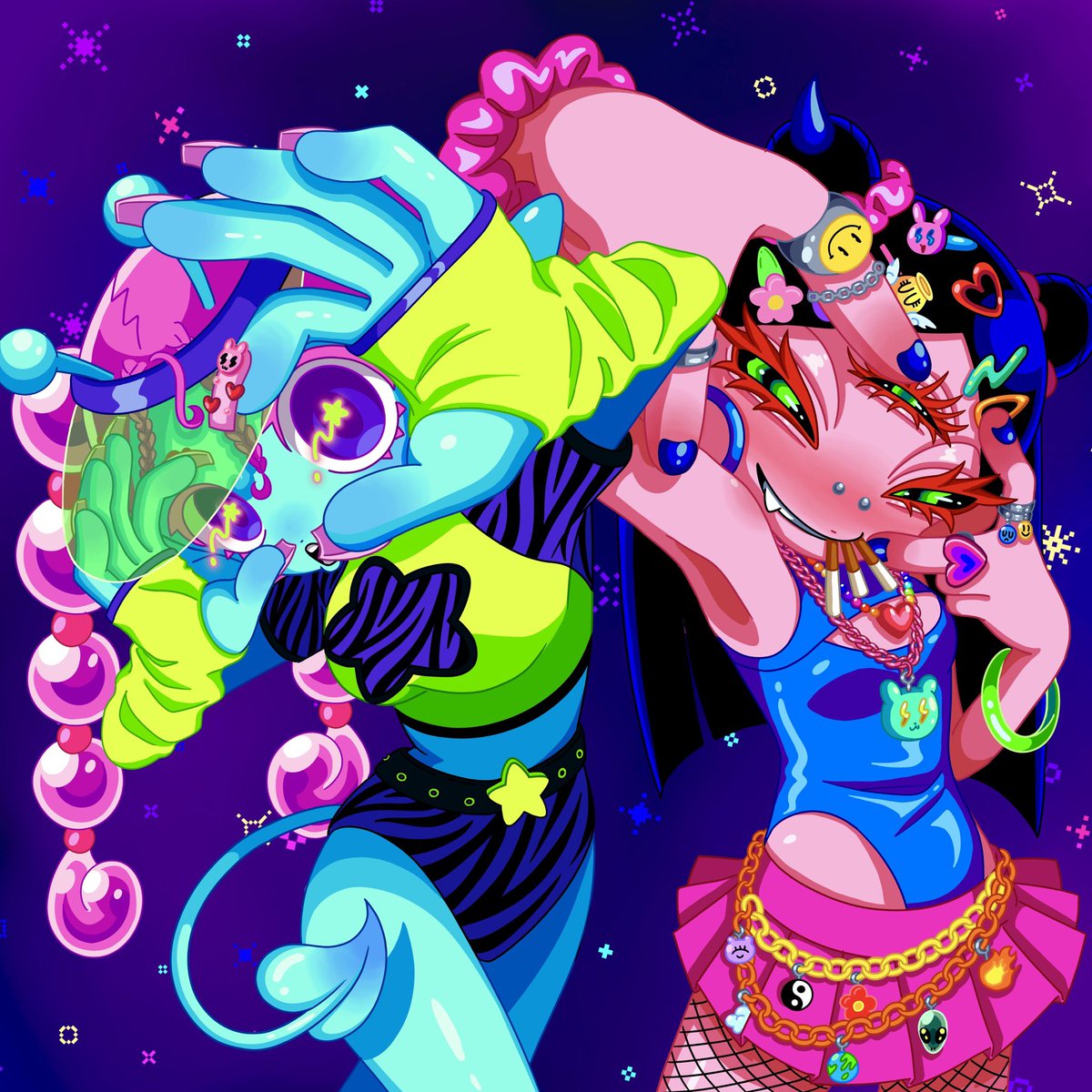 ぎゃうට ̫ට
 #イラスト
 #オリジナルイラスト