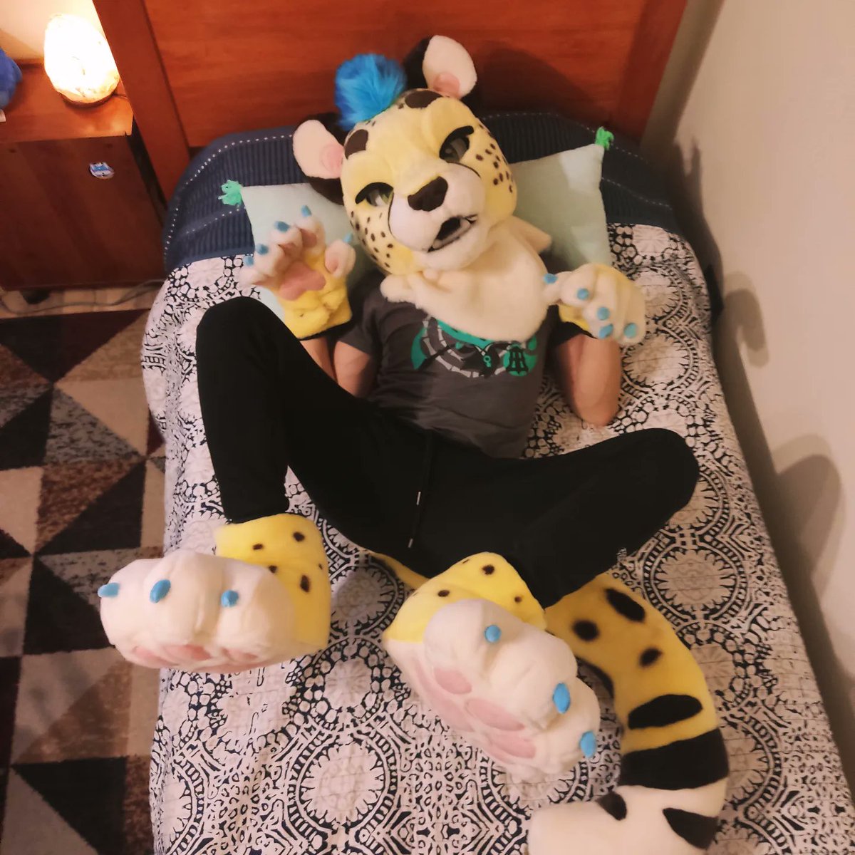 EvanBlessedChee's tweet image. Mraw? Purr purr 💙
#furry #furryoc #fursona #fursuit #fursuiter #fursuiting #fursuiteveryday #furrycommunity #furrychile #cheetah