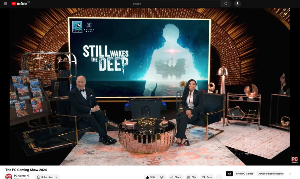 Was so awesome just seeing our game Still Wakes The Deep's launch trailer premiere on this year's PC Gaming Show 😄 I'm so incredibly excited and happy to be working on the game with the highly talented <a href="/ChineseRoom/">The Chinese Room</a> and <a href="/WeAreSecretMode/">Secret Mode | STAR WARS: Galactic Racer coming '26</a> 😄⚡!

#StillWakesTheDeep #PCGamingShow