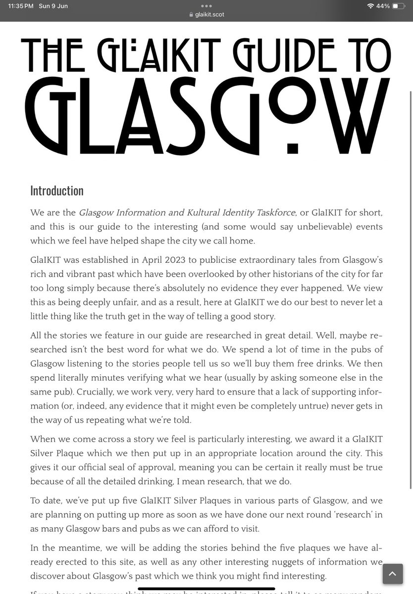 luke_fallow's tweet photo. @MarjoleinR @irnbru This plaque was kindly provided by the Glasgow Information and Kultural Identity Taskforce, or GlaIKIT https://t.co/ErA784IVei