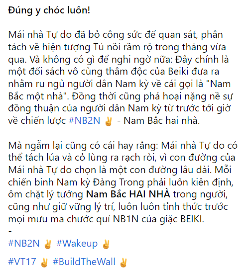 tuoitrequacgia's tweet photo. Không còn nghi ngờ gì nữa!
Hiện tượng "Minh Tuệ" là chiêu bài của Bắc kỳ tung ta để đối phó và tri��t hạ tơ tưởng và chiến lược #NB2N ✌ - Nam Bắc hai nhà.
#QuangPhucCochinchine
#NamKyDangTrong
#Cochinchine
#Cochinese #Cochinois https://t.co/Vy9B1WKGu0
