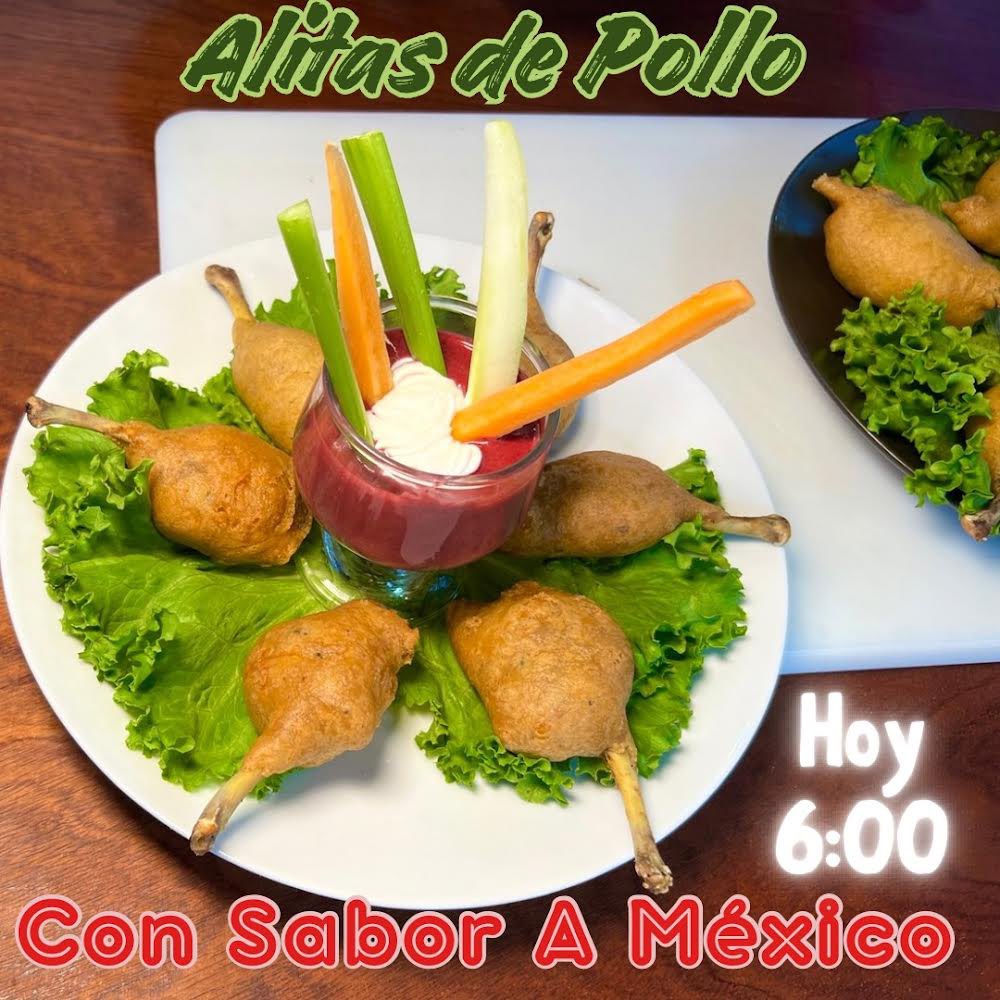 ¡Increíble forma de hacer Alitas de Pollo con forma de Pierna! al estilo Con Sabor A México, con invitado especial 😳 
Conéctate al #EnVivo de las 6:00 pm #Hoy en el Canal de #ConSaborAMexico