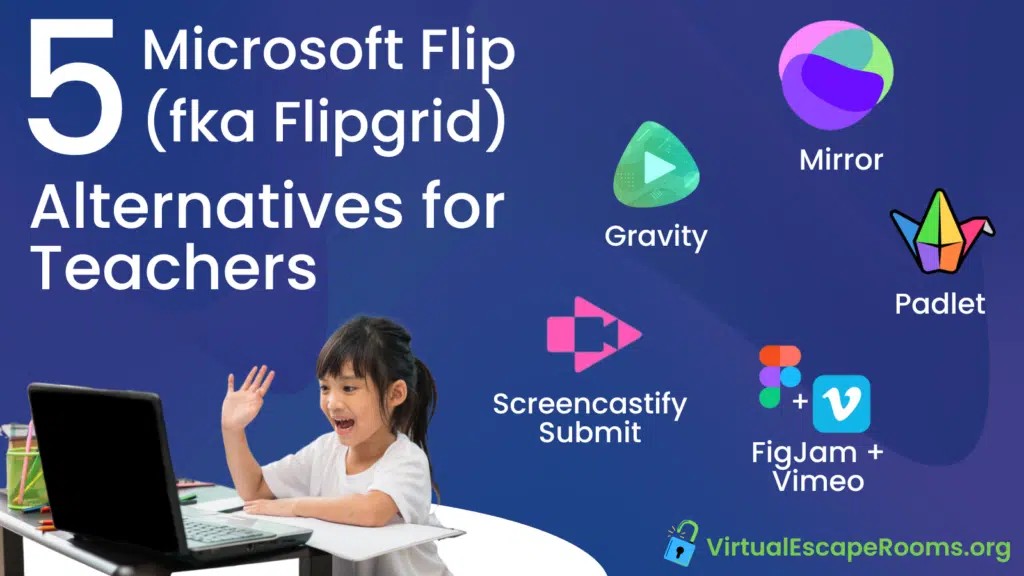 7 years ago I wrote my first blog post about Flipgrid

Today I'm sharing a post on my new blog with alternatives to a tool that will be missed

If you're not ready for alternatives yet that's ok💚

However, if you're looking then these are some good ones 

virtualescaperooms.org/top-5-alternat…