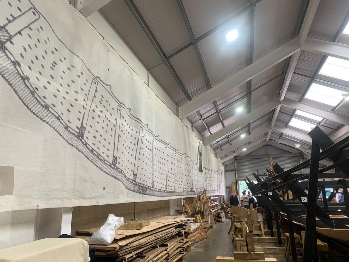 DPMacMahon's tweet photo. Very privileged to have visited the Sutton Hoo site, given a guided tour by Martin Carver. The reconstruction of the ship is exceptional. A great project. https://t.co/dD5YBoPg3t