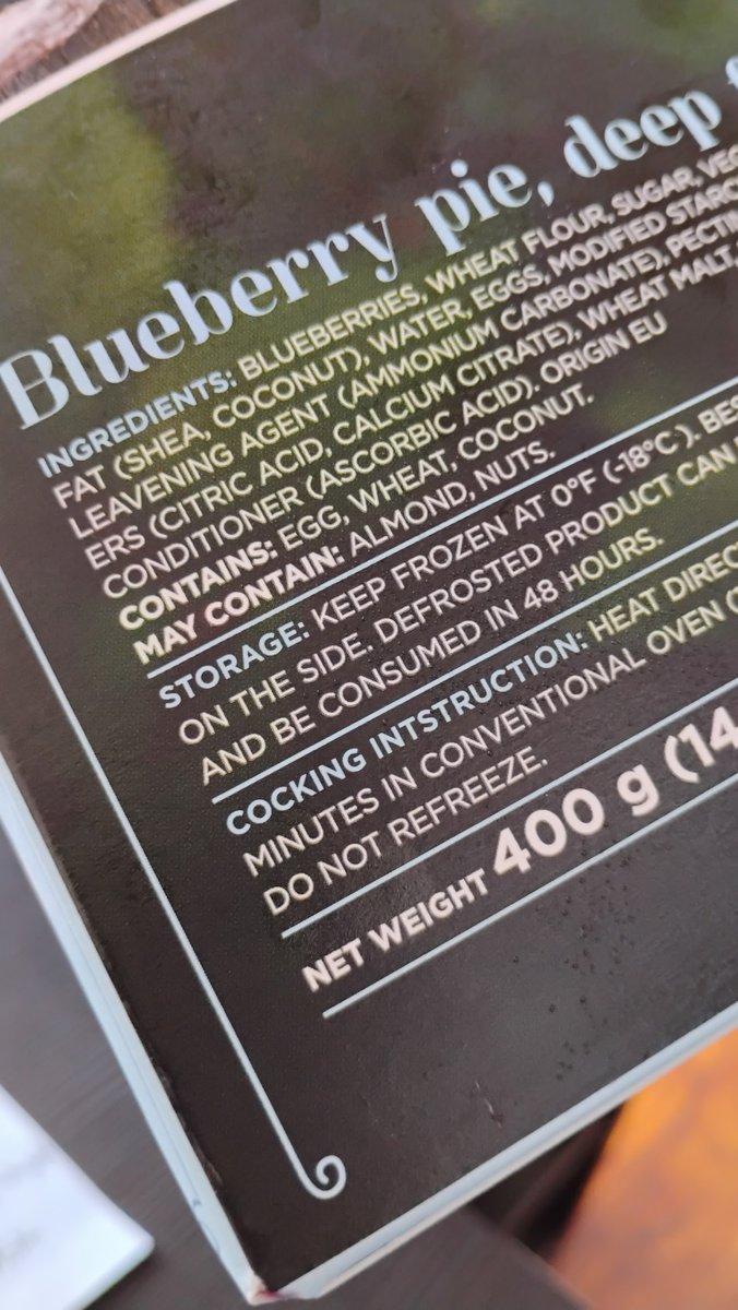 stephen_bay's tweet photo. The instructions on this blueberry pie I got from @IKEA https://t.co/ZJYe1q19Eo