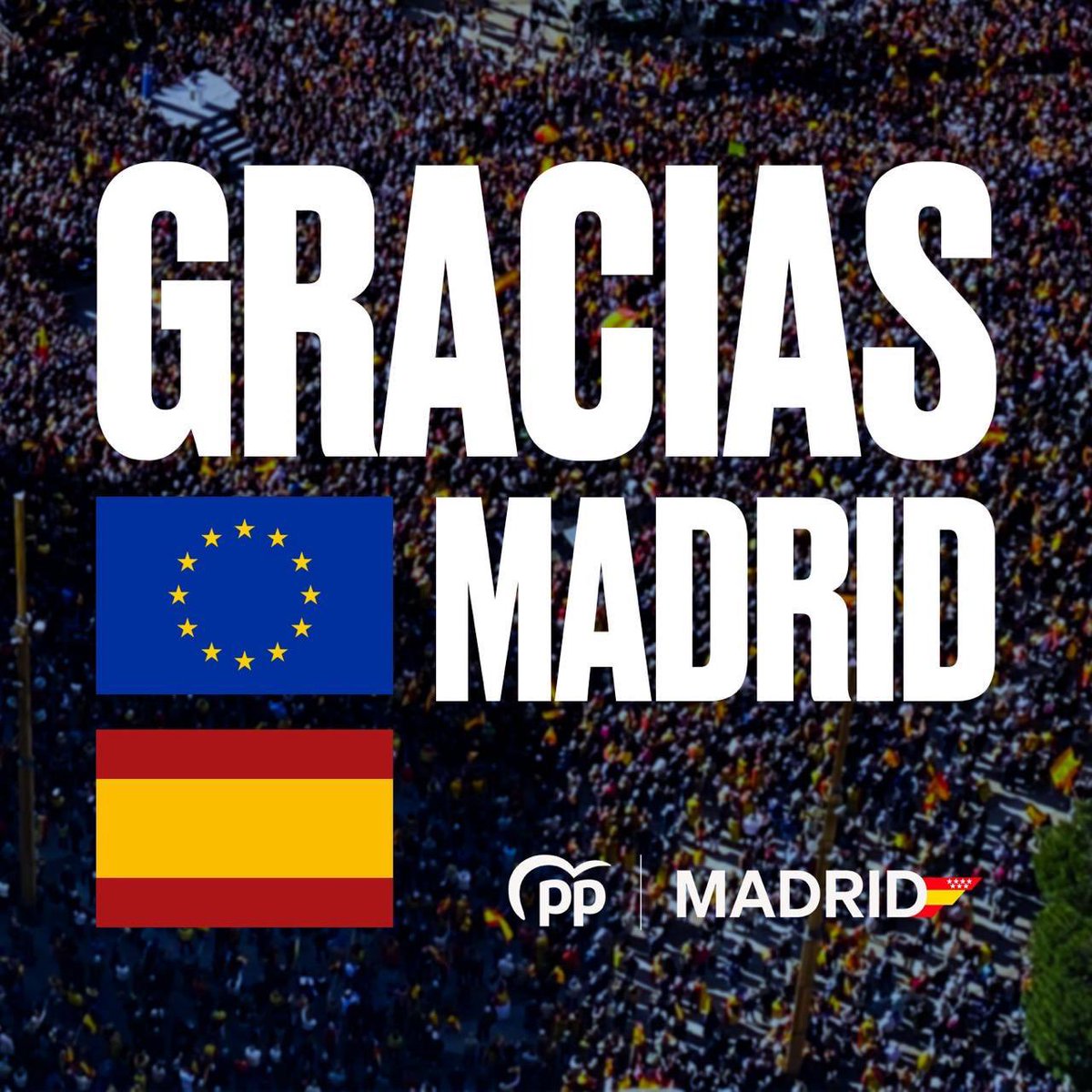 💙 Gracias Madrid #TuVotoEsLaRespuesta