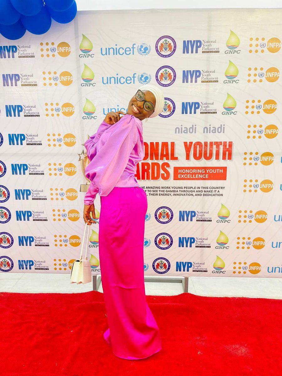 JarjuZahra's tweet photo. I was awarded the @JahaENDFGM award for SGBV Advocate of the year!🤗

I wish to extend my heartfelt and appreciation to everyone that nominated and voted me for this award!
I remain committed to this work now more than ever.

This award is dedicated to every #FGM survivor in 🇬🇲 https://t.co/o5hSWQScwL