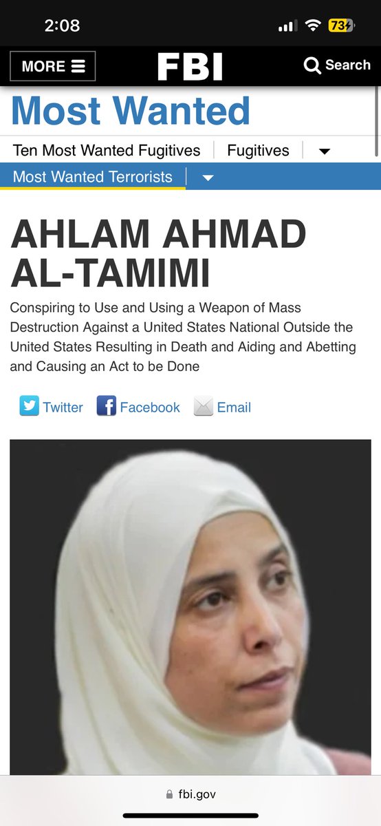 GenderMapper's tweet image. Super peaceful. 
Who doesn’t love the peace of the famous Tamimi hamoula? Ahlam currently waiting extradition to United States for killing Americans.