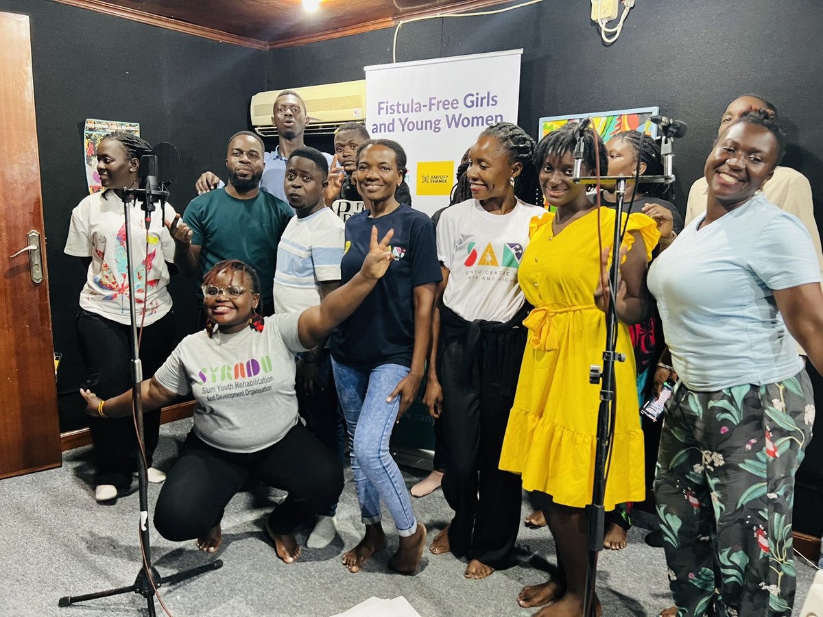 syradouganda's tweet image. Recording the audio drama to advocate for better healthcare and educational information awareness campaigns to end fistula in communities.
#NoMoreLiks

@SanyuFor @amplifyfund
