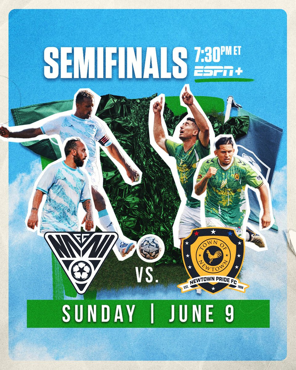 Will the defending champs <a href="/NewtownPrideFC/">Newtown Pride FC</a> go back to the finals or can Nani, Bruno Alves, Ricardinho and company continue their amazing play and get the W?! 

Kick off at 7:30ET, Tune in on <a href="/ESPNPlus/">ESPN+</a>