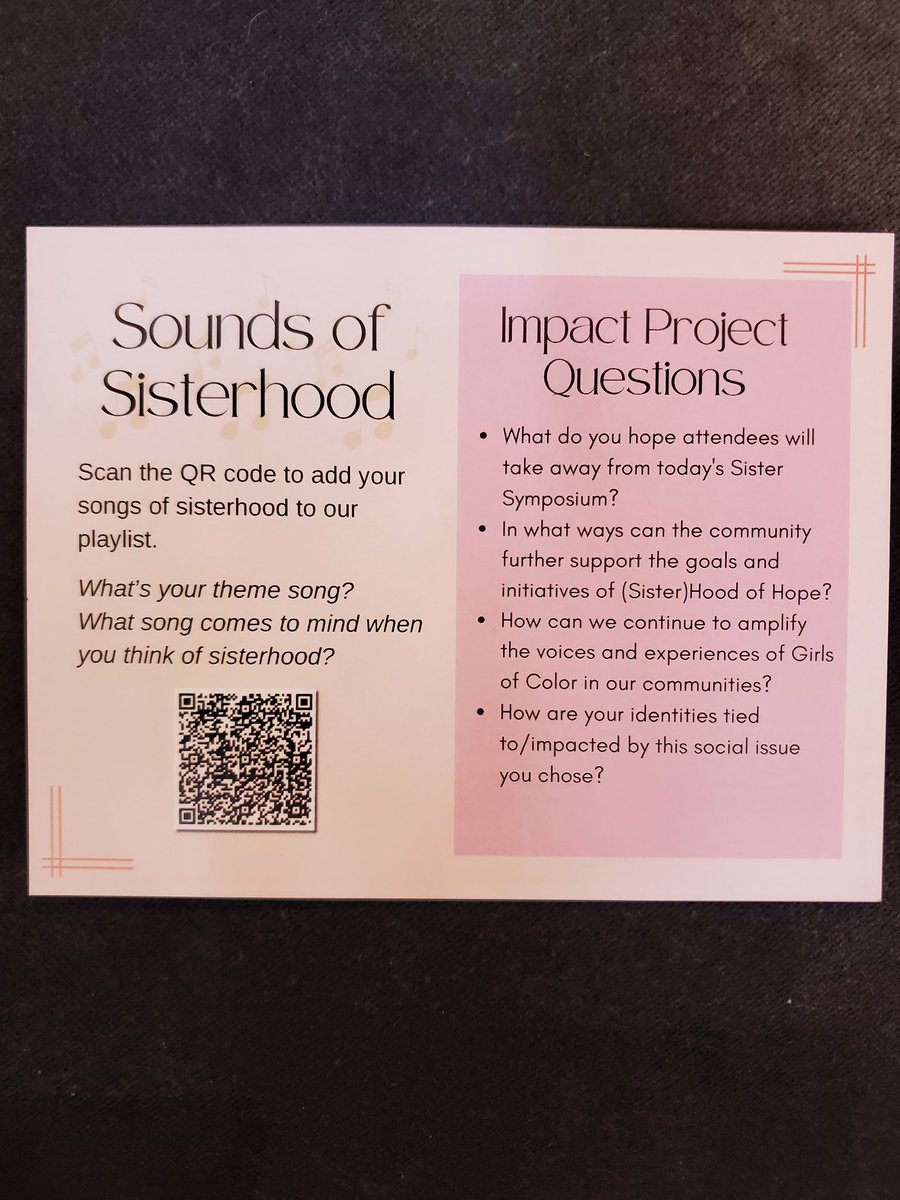ANNETTAspeaks's tweet photo. Not everything or one is worthy of yr time &amp; presence. Choose wisely! #sisterhoodofHope #mentoring #girlsofcolor #excellence The Sisterhood of Hope Symposium created a sacred space 2day. The #soundsofsisterhood r unique, authentic &amp; beautiful as another generation has stepped in. https://t.co/NLGZuueA1Z