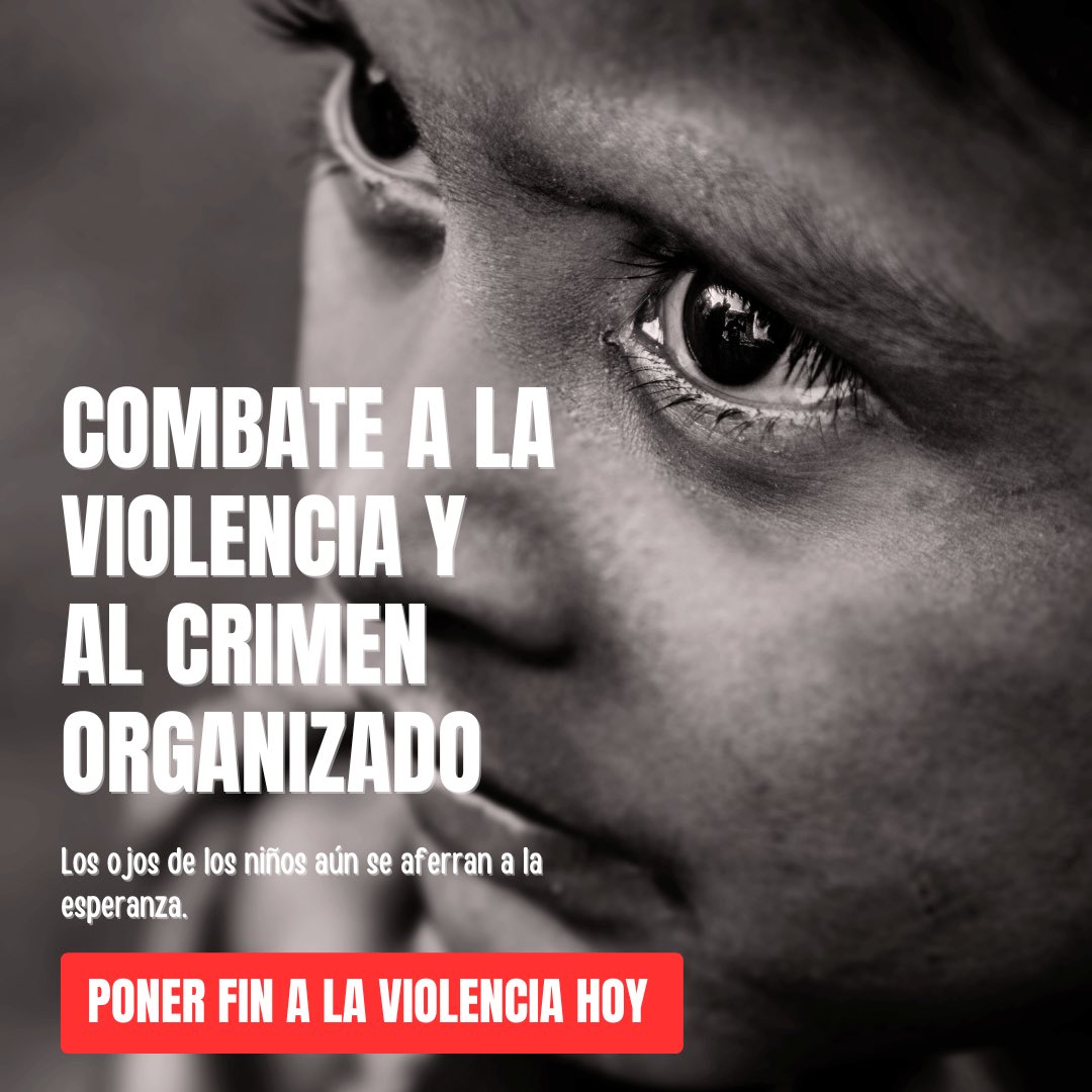 La violencia vinculada con el crimen organizado afecta a nuestra sociedad, acaba con la paz y amenaza nuestro futuro. Cada acto de violencia deja cicatrices profundas en todos nosotros. Es hora de tomar acción y contribuir para crear un entorno seguro para todos.
#NoMásViolencia