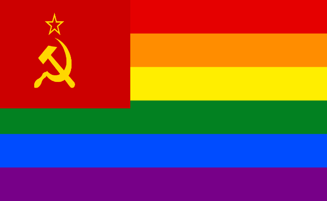 TransLoudhouse's tweet photo. @mmpadellan Fuck that flag we need this one.

The USA is the USSQ the United Socialist States of Queerica. https://t.co/j03nnTvVkg