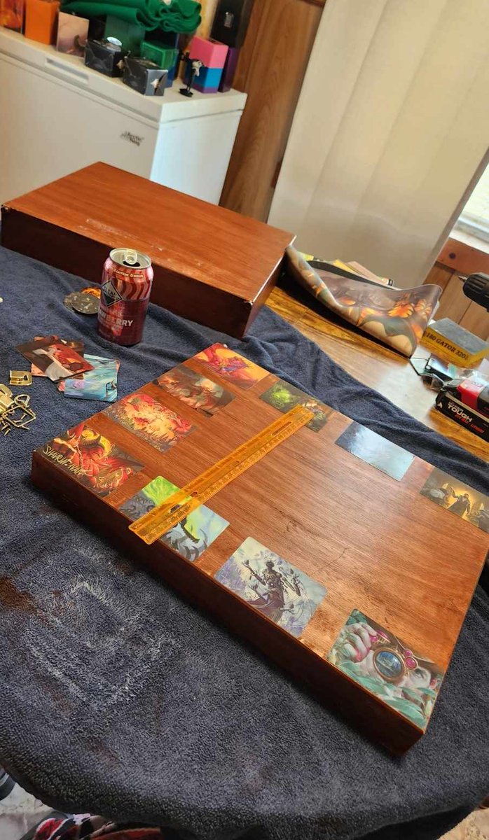 FortierKaazir's tweet photo. @MoistCr1TiKaL  I see you're getting into magic. I've had a friend group I've played with for more than a year now and i enjoy making boxes to keep all my decks in. https://t.co/VknoEUITS9