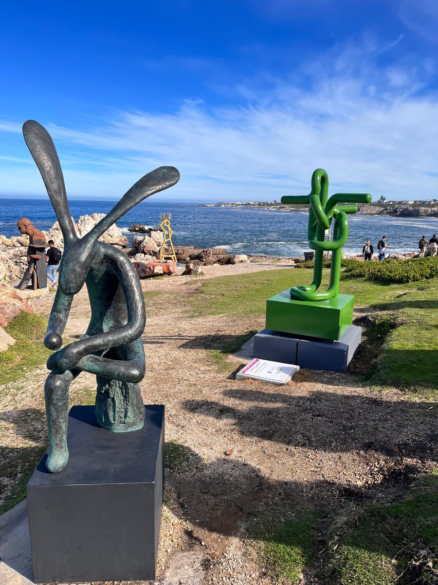 friedalloyd's tweet photo. Hermanus FynArts new sculptures on the cliff. #fynarts https://t.co/nMDZ5aeXEi