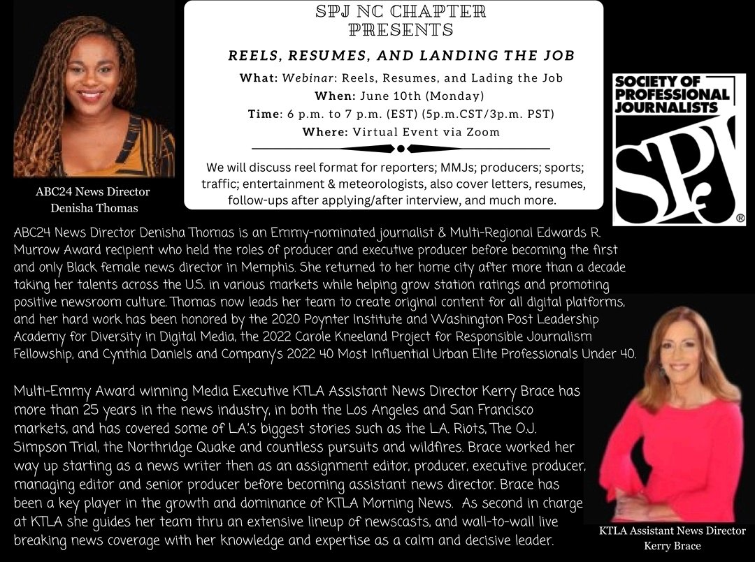 Click on the link to register
forms.gle/PWpe8DSxCQGdJ6…

<a href="/spj_tweets/">Society of Professional Journalists</a>
<a href="/SPJLA/">SPJLA</a> <a href="/spj_newengland/">SPJ New England</a> <a href="/SPJDiversity/">SPJ Diversity & Inclusion</a> @AshantiBlaize <a href="/SPJFla/">SPJ Florida</a> <a href="/spjphx/">Phoenix SPJ</a> <a href="/SPJWash/">spjwash</a>