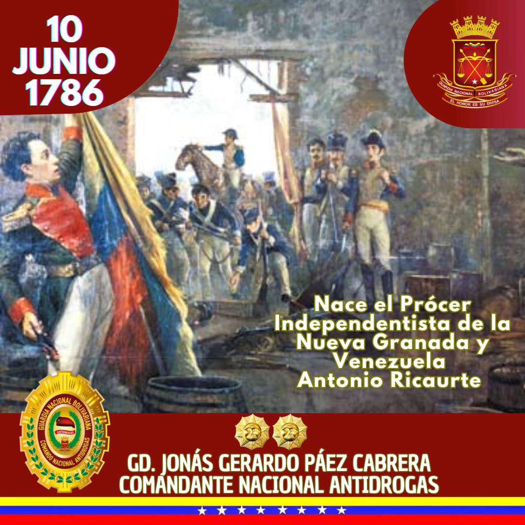 leonardojqh's tweet photo. #Efeméride Antonio Ricaute fue un Oficial colombiano nacido el #10Junio de 1786 en Villa de Leyva Colombia. Luchó por la libertad de🇻🇪en la Guerra de Independencia, teniendo una destaca actuación en lo que ahora se conoce como los territorios constituidos por Venezuela y Colombia https://t.co/U4lxpYufqN