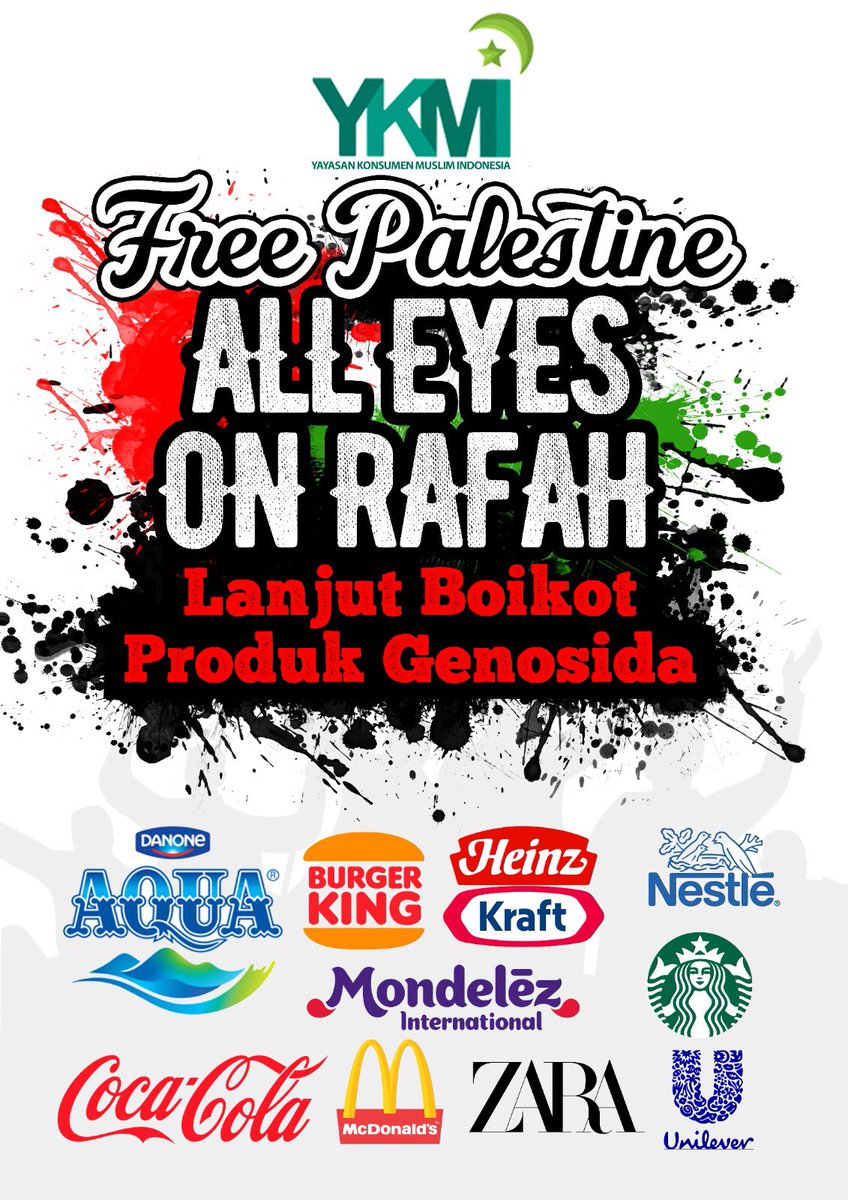 Jangan Ragu Untuk Boikot !

#FreePalestine #BoikotProdukTerafiliasiIsrael