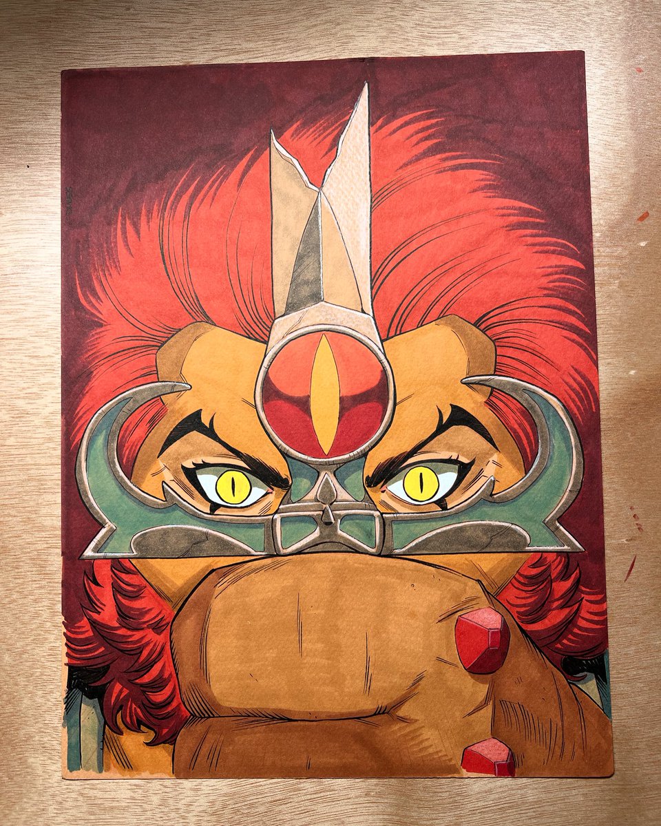 drew_moss's tweet photo. #thundercats #liono #sightbeyondsight #heroescon #commission https://t.co/mP8zEuJjJu