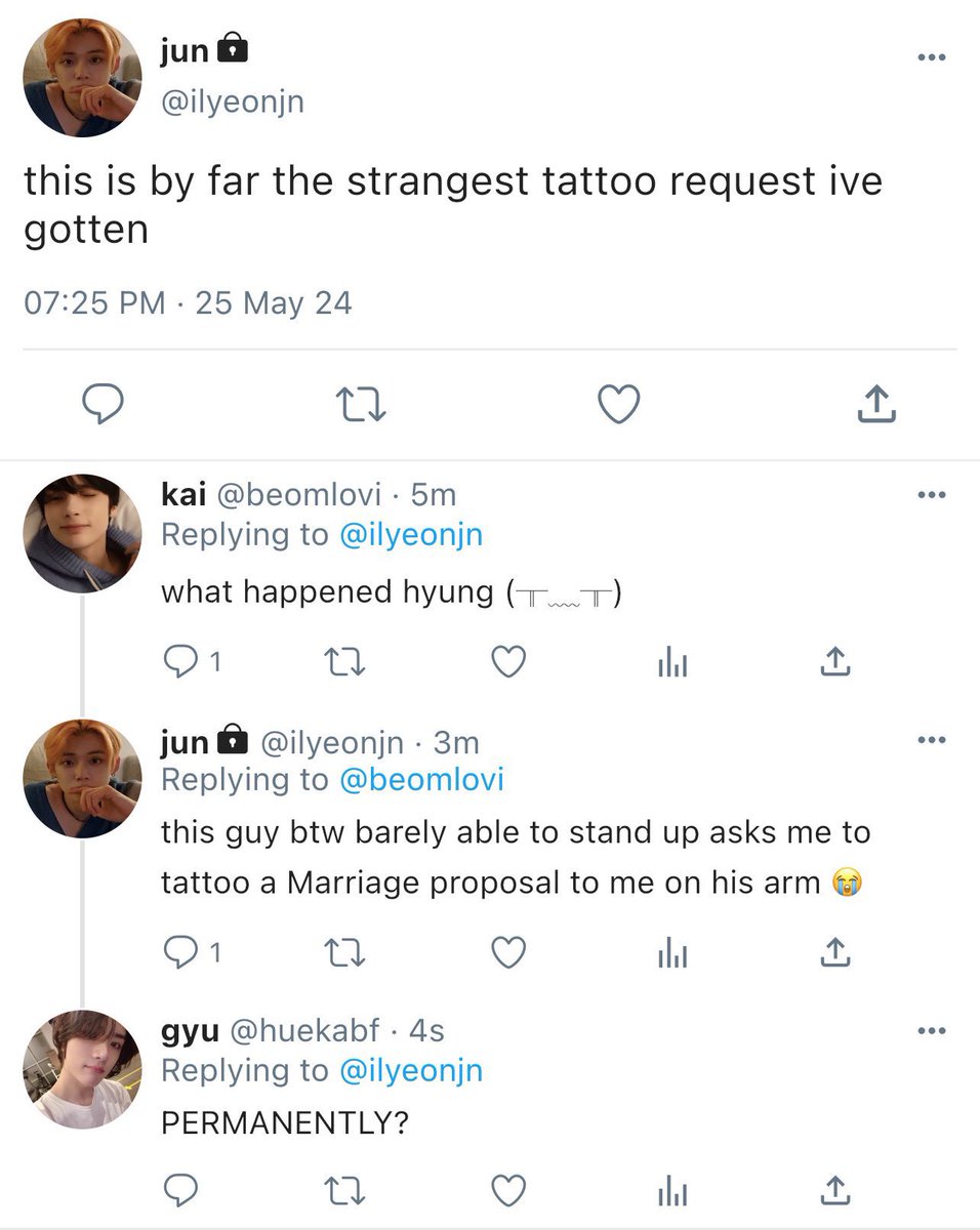 mournIove's tweet photo. 🔞 mini yeonbin au

or, drunk sb decides to get a tattoo from yj https://t.co/NCC2pNLJCs