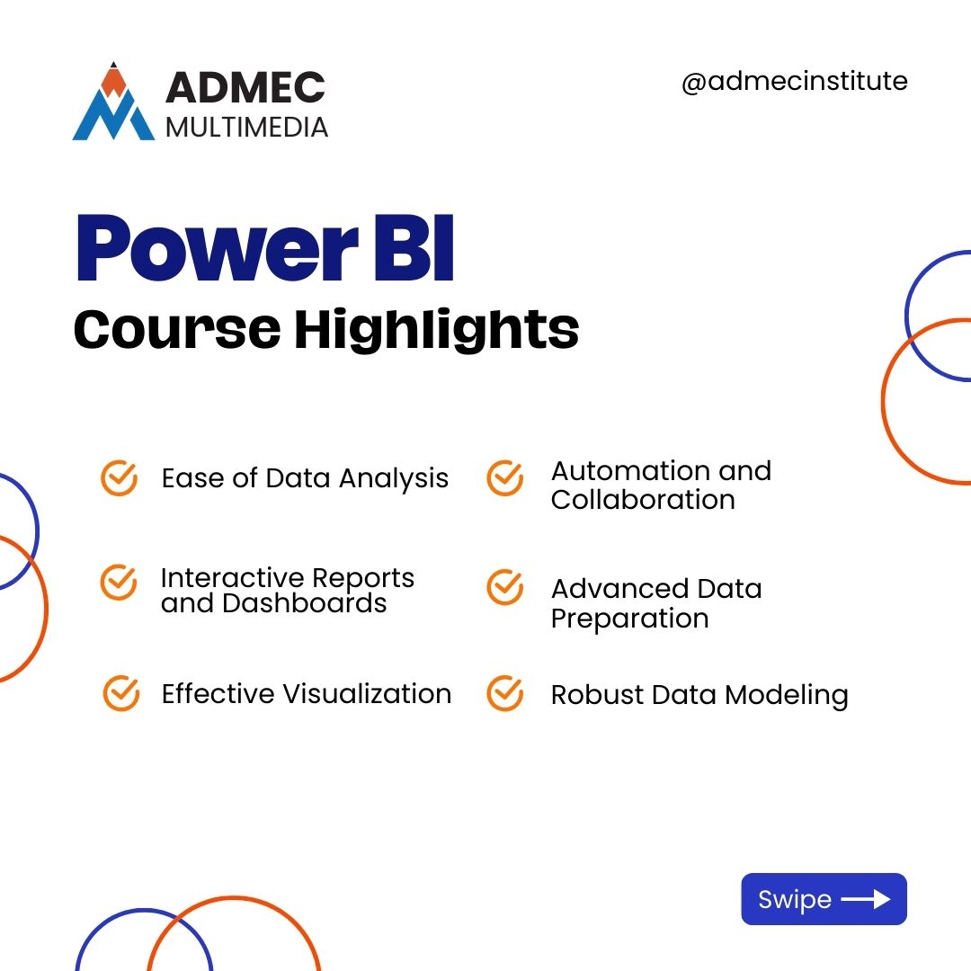 admecinstitute's tweet image. ADMEC has launched a 1.5-month Advanced Java Course in Rohini, Delhi covering comprehensive training in Power BI.
Fresh Batches Starting soon, Interested learners can contact us.
Contact Us: +91 9911782350
Visit us: admecindia.co
#powerbi #PowerBiCourse #PowerBI