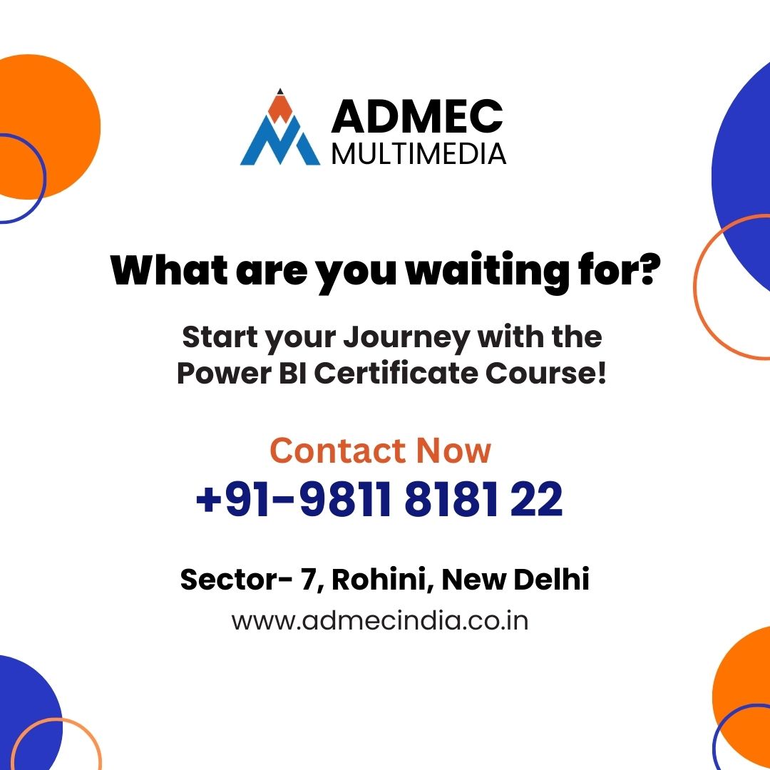 admecinstitute's tweet image. ADMEC has launched a 1.5-month Advanced Java Course in Rohini, Delhi covering comprehensive training in Power BI.
Fresh Batches Starting soon, Interested learners can contact us.
Contact Us: +91 9911782350
Visit us: admecindia.co
#powerbi #PowerBiCourse #PowerBI