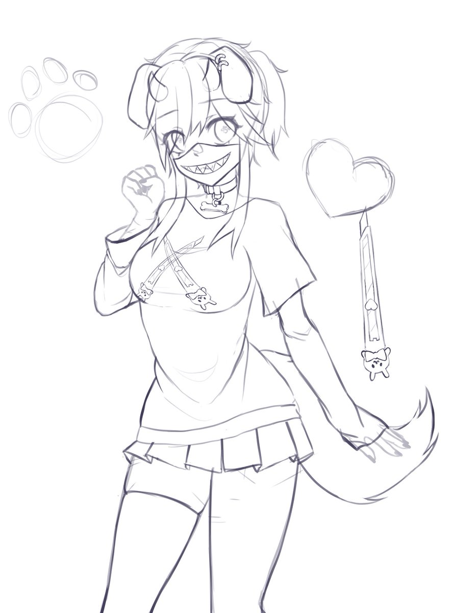 RealKiharii's tweet photo. @LuckyLukoa Started a doodle of her ahh I love her design she’s so cute! https://t.co/ht9bjcflx7