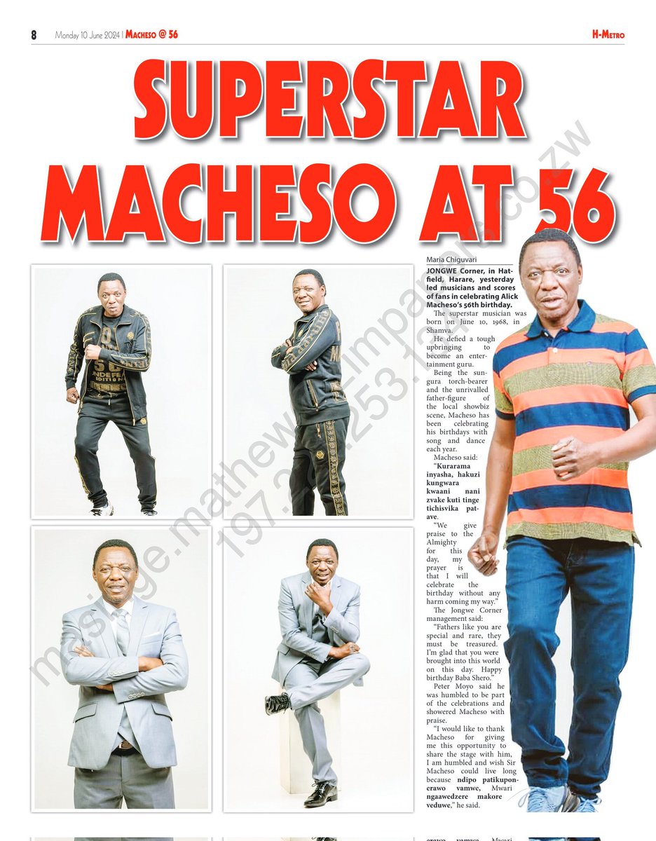 HMetro_'s tweet photo. Superstar Alick Macheso AT 56
#BandreVanhu #JongweCorner #hmetro https://t.co/3zZC5Wn8OH
