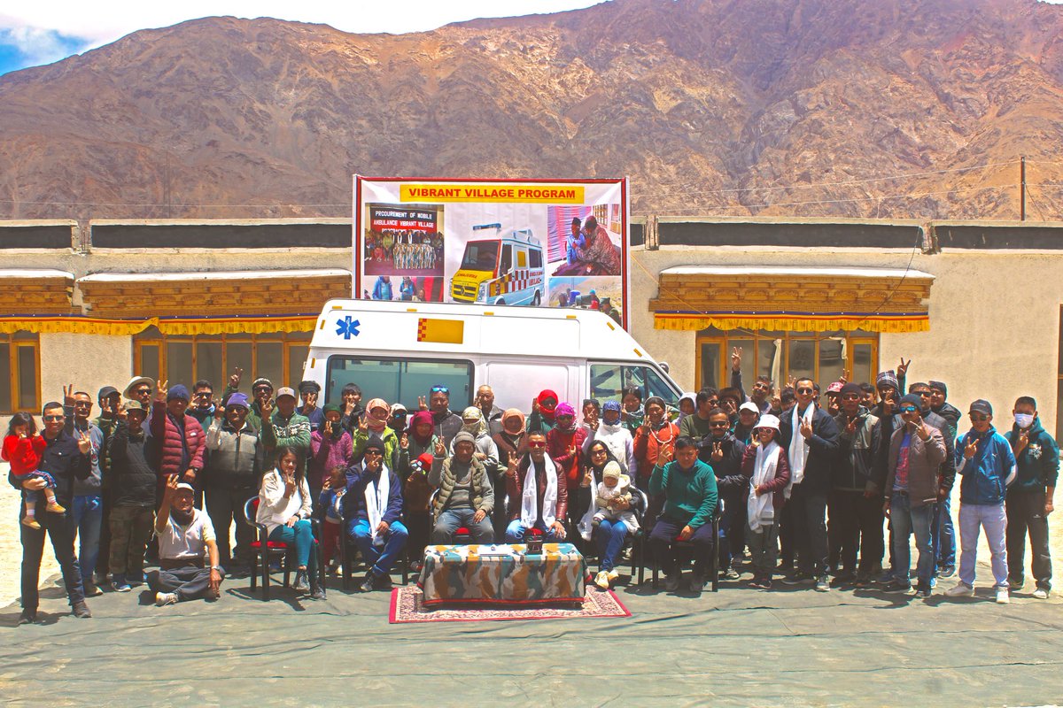firefurycorps's tweet photo. #VibrantVillages
🚑 Empowering Ladakh's Healthcare! 🚑
As part of the Vibrant Villages Program and keeping with the Indian Army's commitment to providing access to better medical facilities to villagers living in remote areas of Ladakh, the Ultimate Force provided an ambulance fitted with modern equipment to villagers of Demchok. The same will go a long way to address critical requirement of local villagers to access better medical facilities in the area.
#IndianArmy
#Ultimateforce
#Healthcare
#Ladakh
@NorthernComd_IA
@lg_ladakh
@LAHDC_LEH
@DIPR_Leh
@ANI
@PIB_India