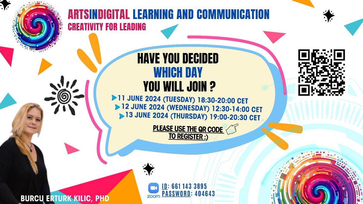 Have you decided? 😎 
Which day? 🎈
#digitalization #arts #creativity #learning #communication #leadership #artsintegration #digitallearning #artsindigital