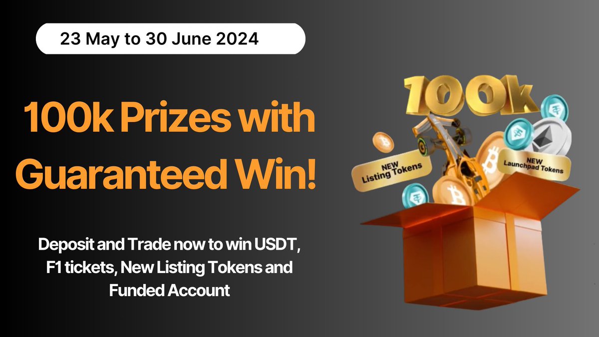 writeandcoffee's tweet photo. Join the exclusive Bybit Lucky Draw now! 🎉
Every spin guarantees a win – from Airdrops to F1 Trips and other exciting surprises!
Don't miss out on this guaranteed win! 🎁✨
Participate here: https://t.co/gAYUUfS7C1
#Bybit #Crypto #LuckyDraw #GuaranteedWin https://t.co/upUsGcCYBO