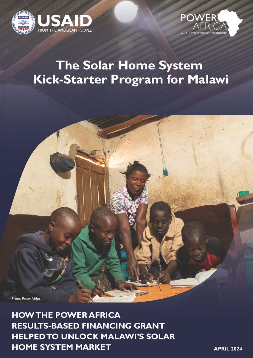 PowerAfricaUS's tweet photo. Ready to transform your energy market? Our results-based financing grant in Malawi revolutionized the #SolarHomeSystem sector, bringing #EnergyAccess to countless homes.
π Want to learn how we did it? Dive into our guide & success stories: https://t.co/2FfXk46a9z
@USAIDMalawi https://t.co/oTtJxjwIrT