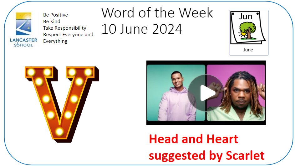 Good Morning. Scarlet chose our song this week called Head and Heart.