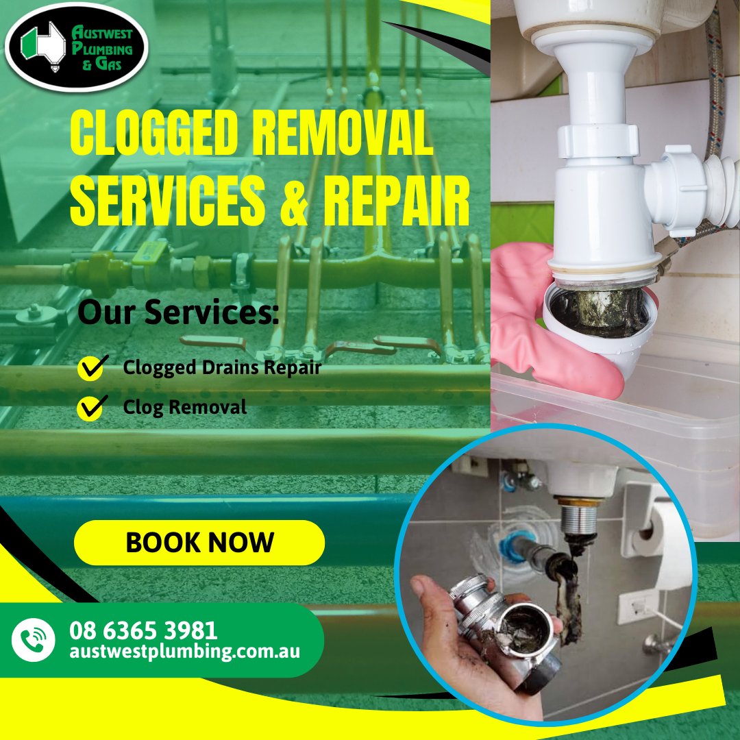 AusPlumbingGas's tweet image. Contact us today for competitive pricing and free quotes on all our clogged removal services!

To speak to a licenced plumber, give us a call at 08 6365 3981 

#blockeddrains #pipeblockage #drainproblems
#emergencyplumbing #perthblockeddrains
#drainfix #blockeddrains
