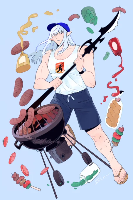 BBQ Estinien, he be stardiving for those glizzies 