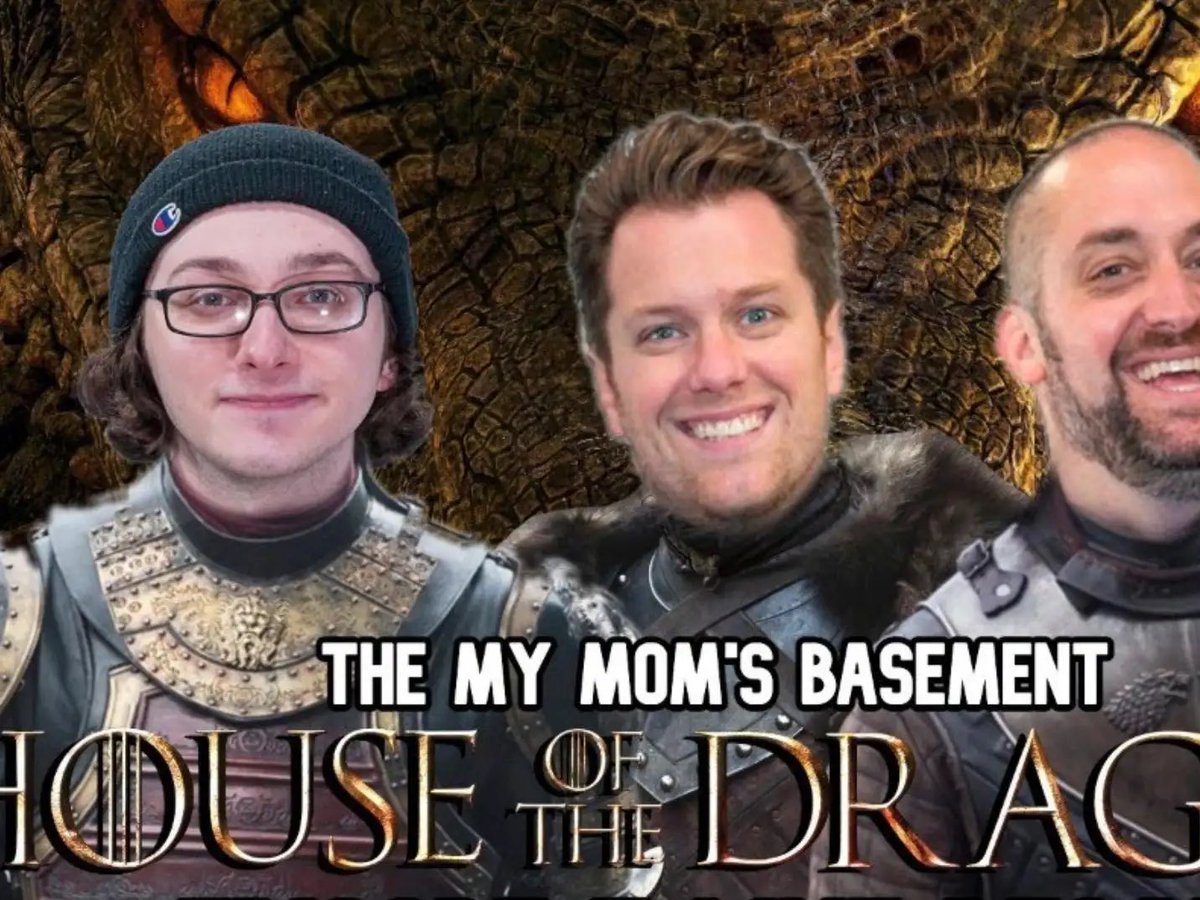 KFCBarstool's tweet photo. Reminder one week from today it’s the return of #GameOfStools
Back into the Basement with @RobbieBarstool & @TheClemReport to recap House of the Dragon every Sunday night after each episode
You can find it here: https://t.co/dK3CuOOOBf https://t.co/AD3sdKZOxA