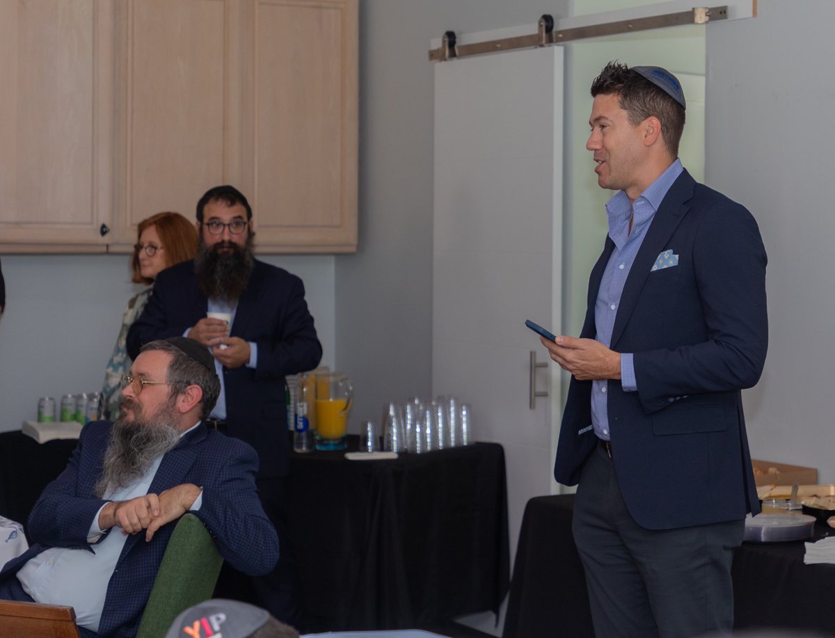 M___Morgenstern's tweet photo. Honored to emcee a fantastic breakfast w/ Coral Gables Mayor @votevincelago, State Senator @AlexisMCalatayu, former Rep @AlinaGarcia, Clerk of Courts and Comptroller @ClerkJFB Juan Fernandez-Barquin, Doral Mayor @ChristiFraga, and 17 Chabad Rabbis/Rebbetzin teams from South Florida. 

Amazing to see our community leaders come together and share wisdom. 

Particularly moved by Rabbi Yaakov Felligs’s @JewishGrove vort on the Torah. He explained that taking is a bodily act, while giving is a soulful one. In this light, our elected representatives bear a divine responsibility to give to their constituents rather than take. This insight is the true essence of leadership and public service.