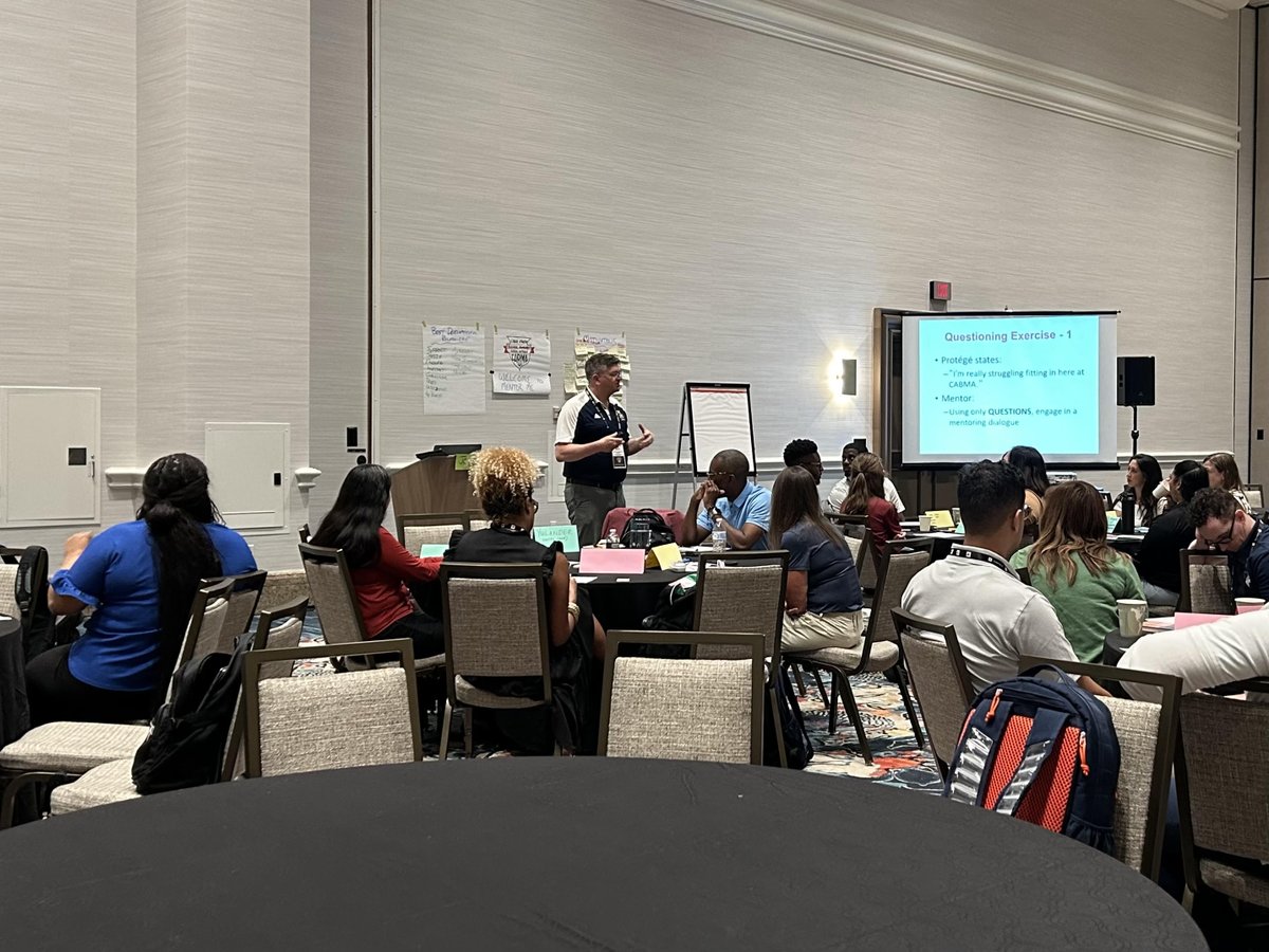 MentorMeCABMA's tweet photo. Great start to #CABMA2024! Excited for another year of growth as we kicked off our '24-'25 class with @USCGAcademy's @jonheller1 leading the way. https://t.co/Tw5EnfeAsf