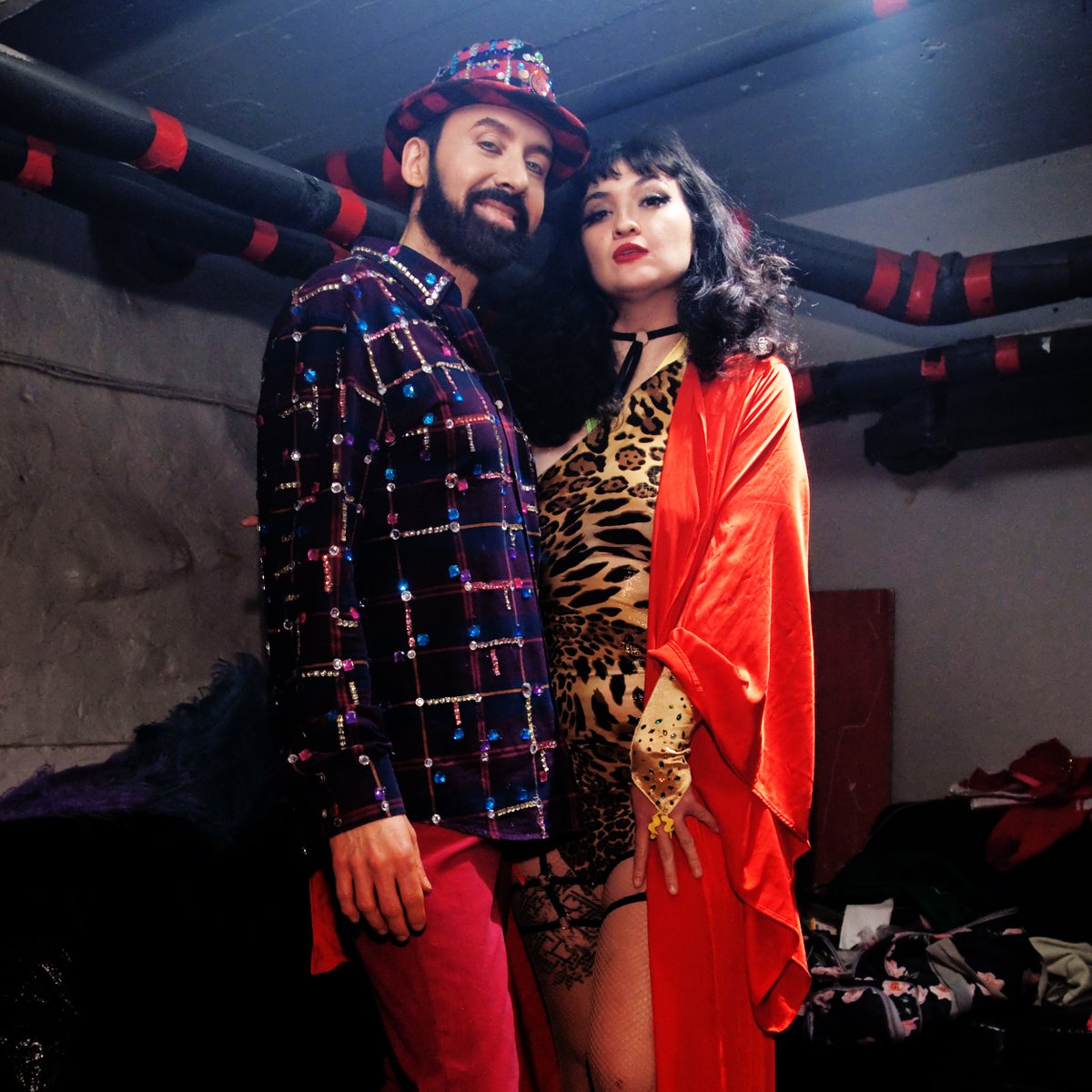 breck_stewart's tweet photo. Here is @breck_stewart and @bellamiebeastly with @breckstewart1 at Le National with Productions Red Light in #MoonDaze TV 94 - S09E04 Asian Burlesque Festival - Photographer @Argaive #MTLmoments #Burlesque #RealityTV #Season09 - Video Link https://t.co/9k5hWFNTgX https://t.co/QhDoR8tz3q