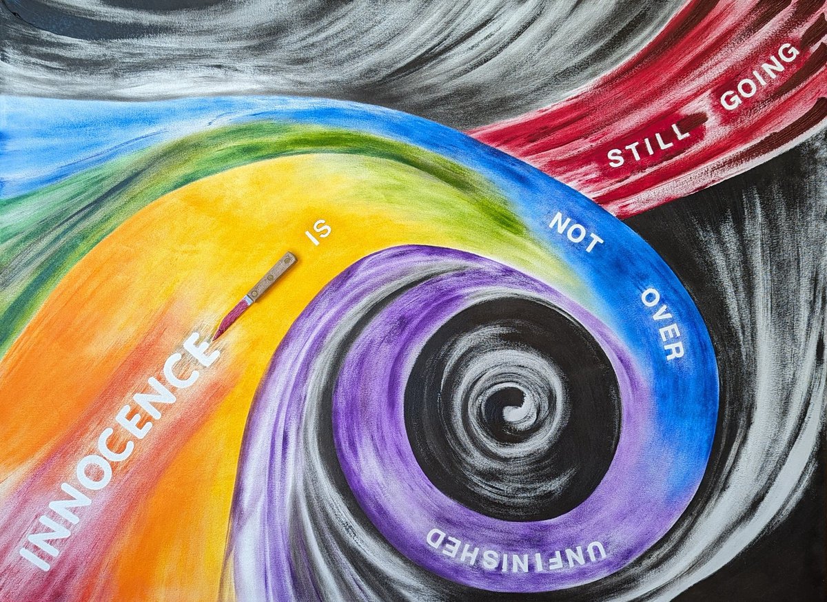 PianoGraceANN's tweet photo. Title: the judge of innocence comes from innocence
Oil, knife, wire on canvas
Artist GraceANN Cummings
#art #artcritic #artcollectorsoftheworld #knife #colorspectrum https://t.co/GjtHFP55Md