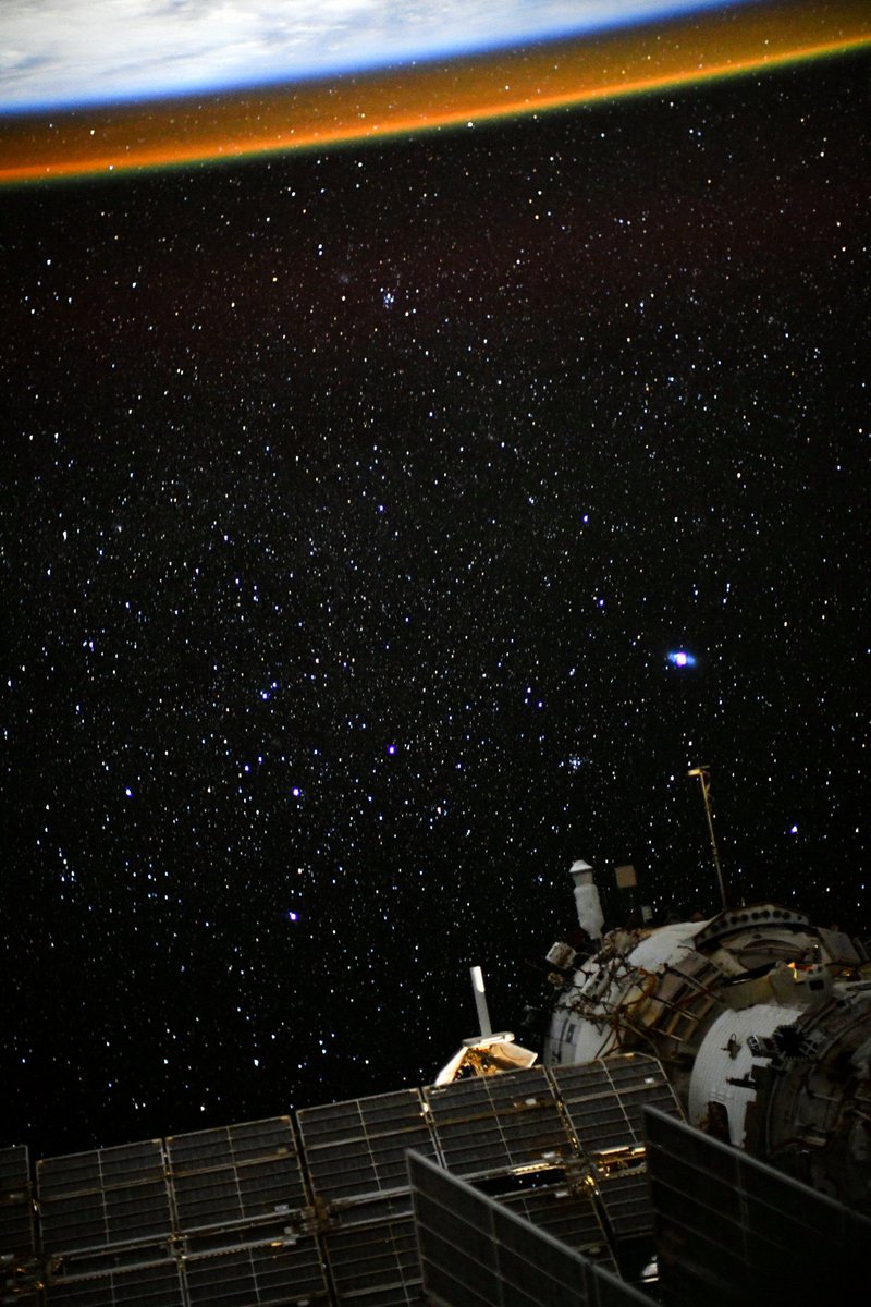 Looking out into the vastness of space from the windows of the ISS ✨🛰️