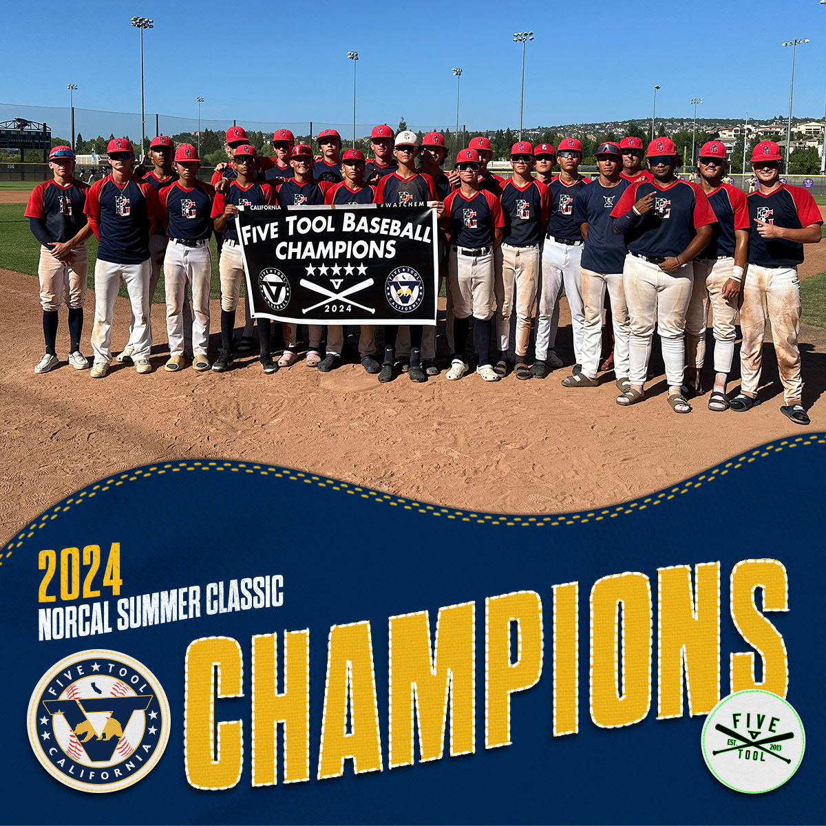🏆CHAMPIONS🏆

Congrats to PG 2025 on winning the 18U <a href="/FiveTool/">Five Tool Baseball</a> California NorCal Summer Classic!

#WatchEm