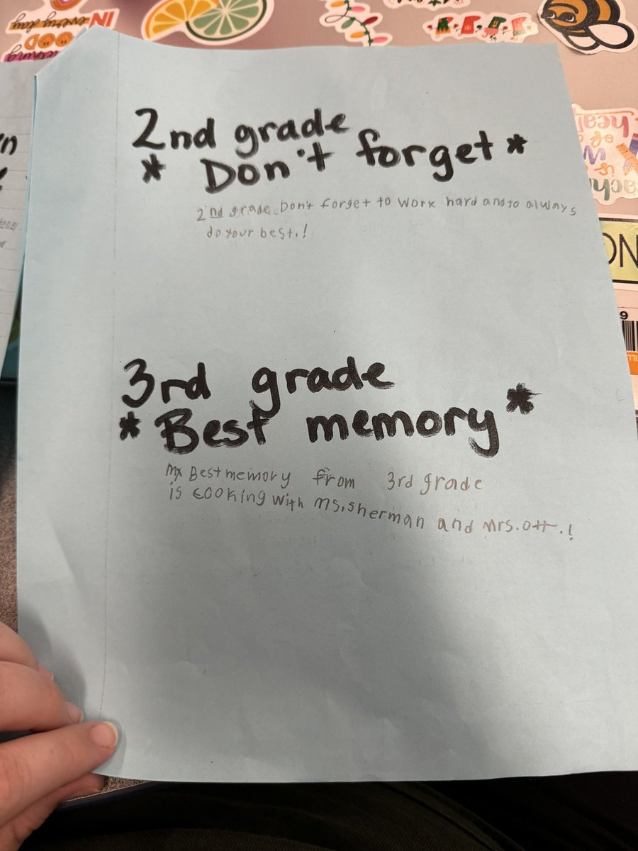 Carly Ott (@mrscarlyott) on Twitter photo One of our 5th graders really hit me in the feels when they showed me their elementary school memory book! <a href="/DuerrcmChristie/">Christie Sherman</a> 😭❤️ One of our 5th graders really hit me in the feels when they showed me their elementary school memory book! <a href="/DuerrcmChristie/">Christie Sherman</a> 😭❤️