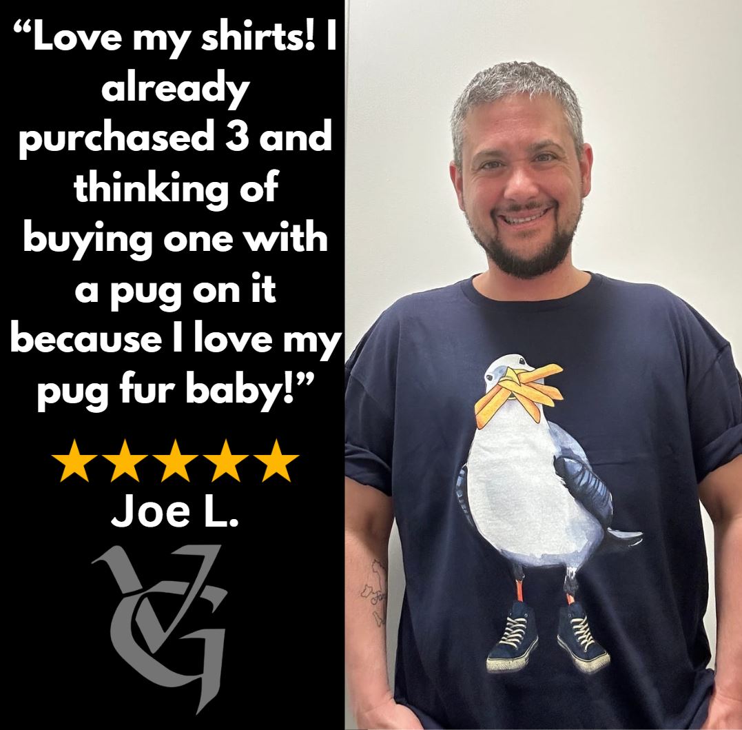vikinggoods's tweet photo. Thanks, Joe L., for the pawsitive vibes! We're thrilled to hear you're expanding your wardrobe with our tees. Keep on rockin' them, and who knows, that pug shirt might just be your new fur-vorite! #CustomerLove #PugLife #TeeTime https://t.co/QVbOCfRqUH