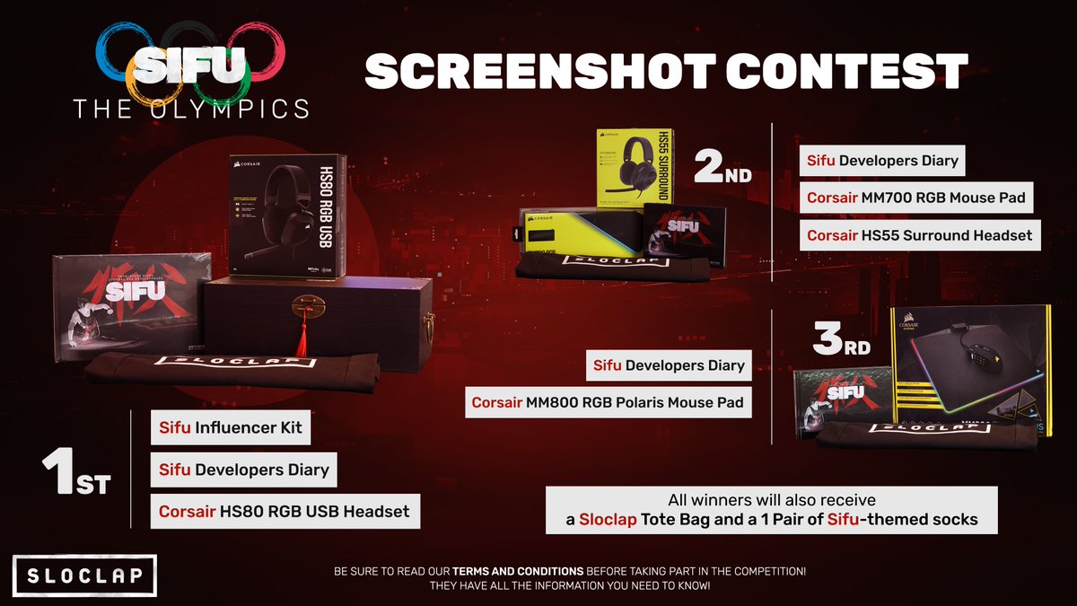 SifuGame's tweet photo. 📸

It was long overdue, but we are finally back with another Screenshot Contest! This one will be Olympics-themed.

Participate and try to win Corsair hardware and Sifu goodies, including an exclusive Sifu Influencer Kit!

More details below 🧵 https://t.co/rFEWwrpmy7