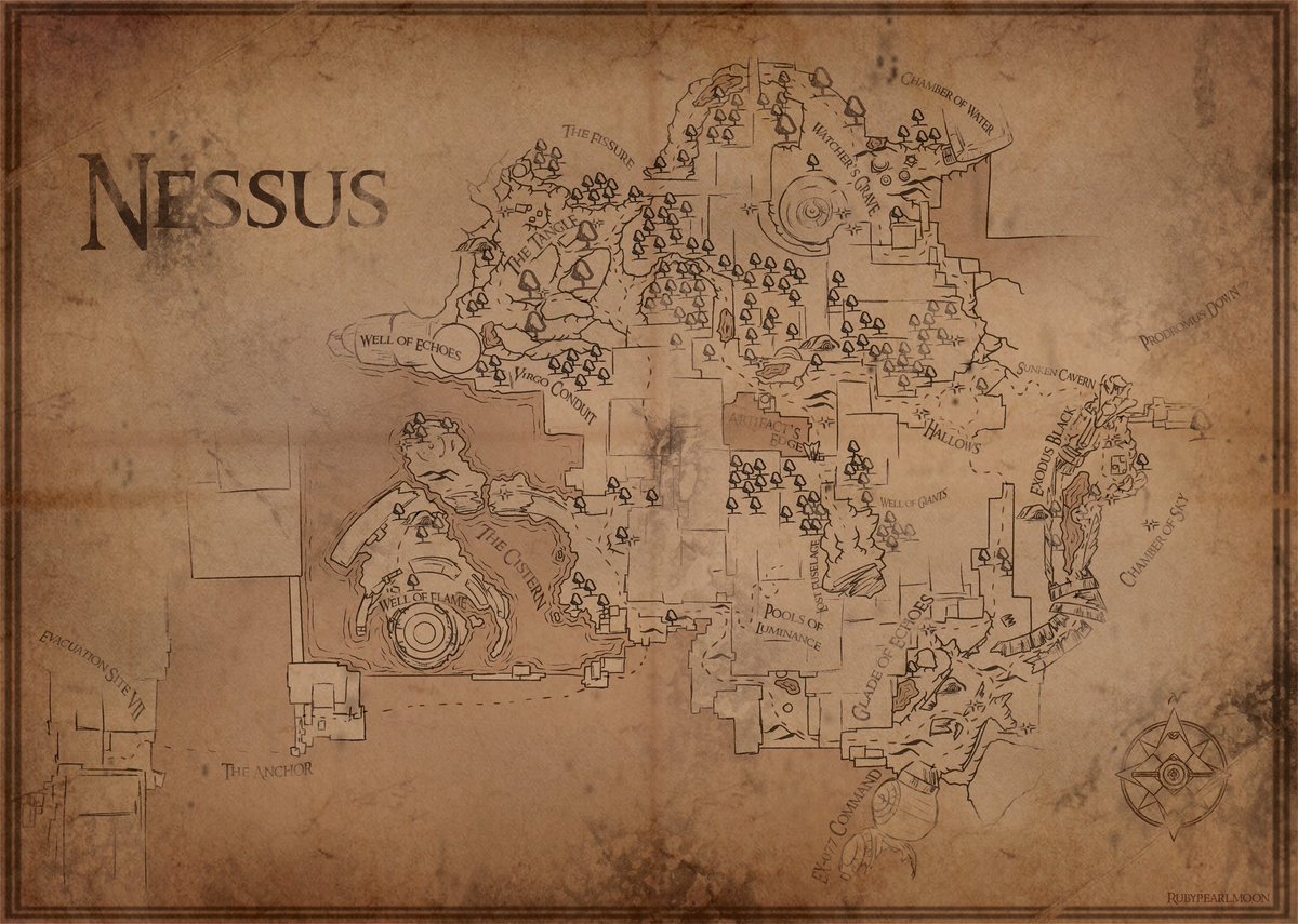 rubypearlmoon's tweet photo. The next couple D2 maps! Our lovely Nessus and the Moon!

#destiny2 #destiny2art https://t.co/MhcF3Q4Kum
