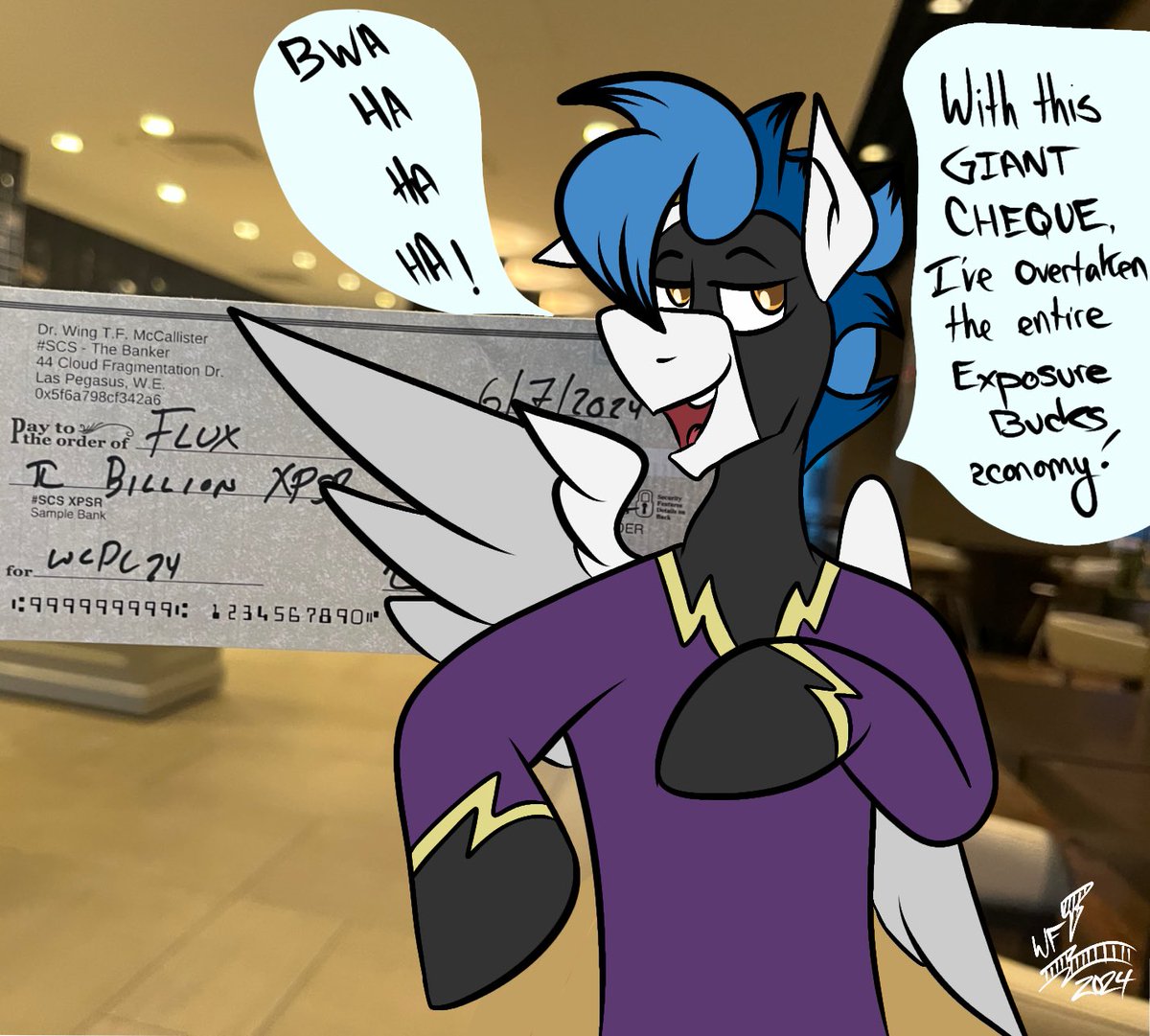 WhirlwindFlux's tweet photo. The exposure bucks are mine! @DrWingMc https://t.co/K38RLwmCMA