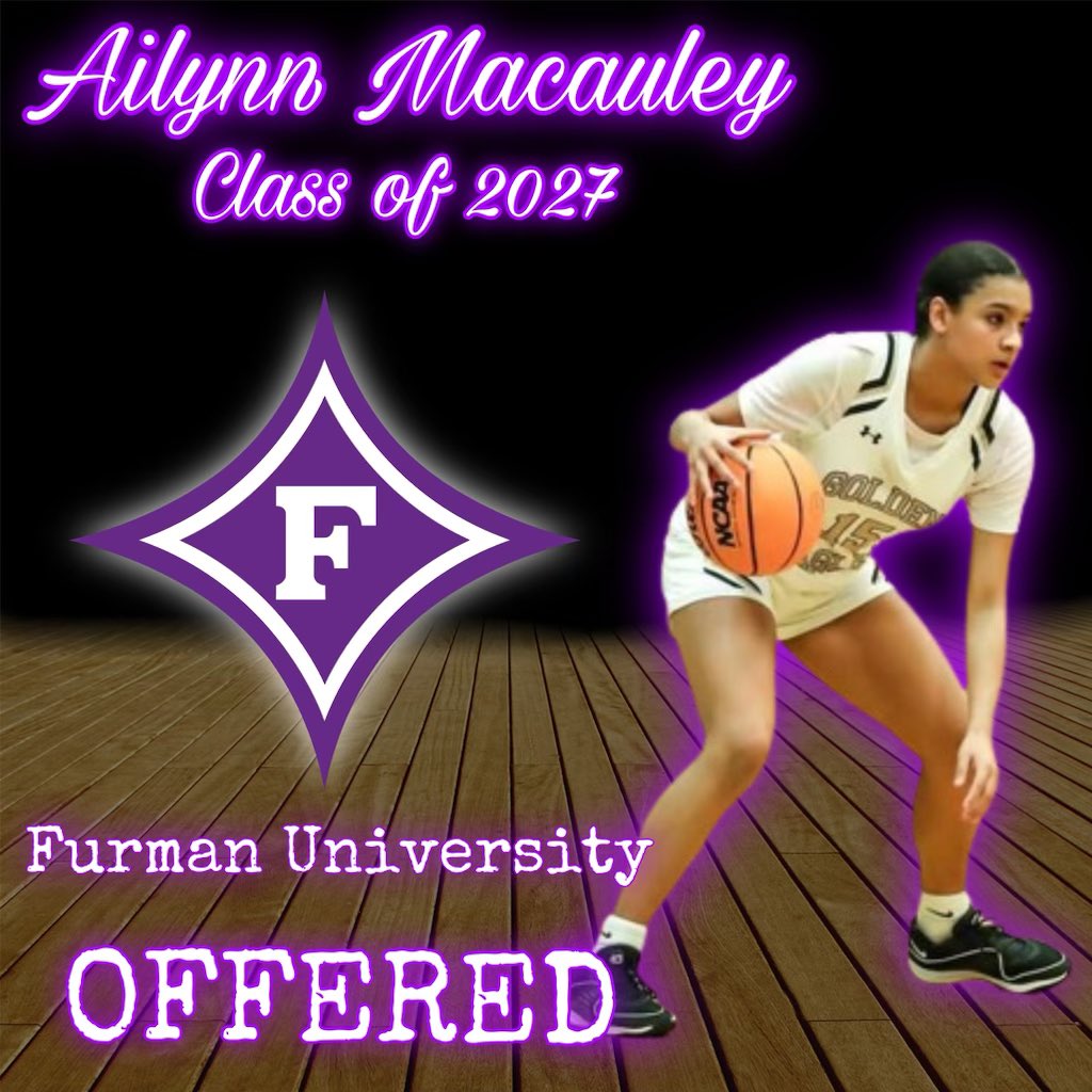 After a great camp <a href="/FurmanWBB/">Furman Women's Basketball</a> this weekend. I am blessed to have my first D1 offer. Thanks <a href="/Coach_Curtis_FU/">Pierre Curtis</a>  <a href="/_CoachJohnson54/">Ashley Johnson, Ed.D.</a> and staff  for believing in me.